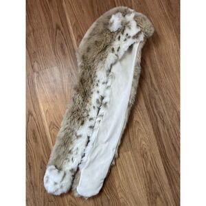 Restoration Hardware Children's Faux Fur Beanie Scarf Animal Furry